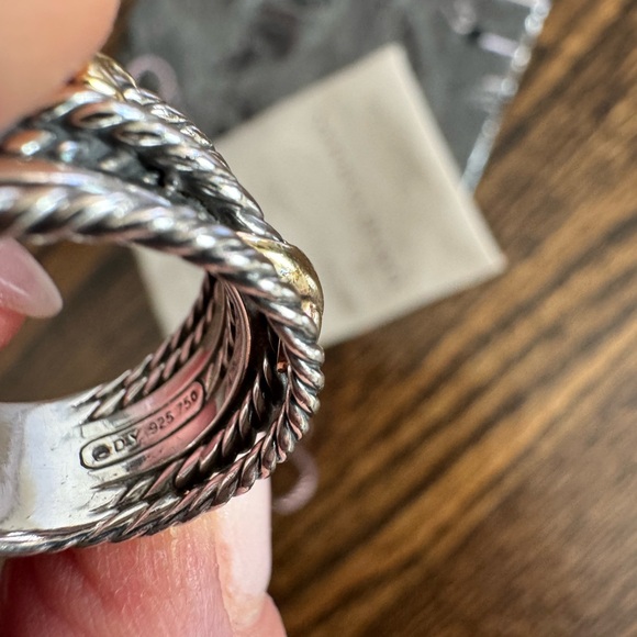 David Yurman Double X Crossover Ring size 7 - Picture 5 of 12